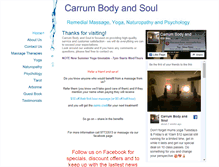 Tablet Screenshot of carrumbodyandsoul.com